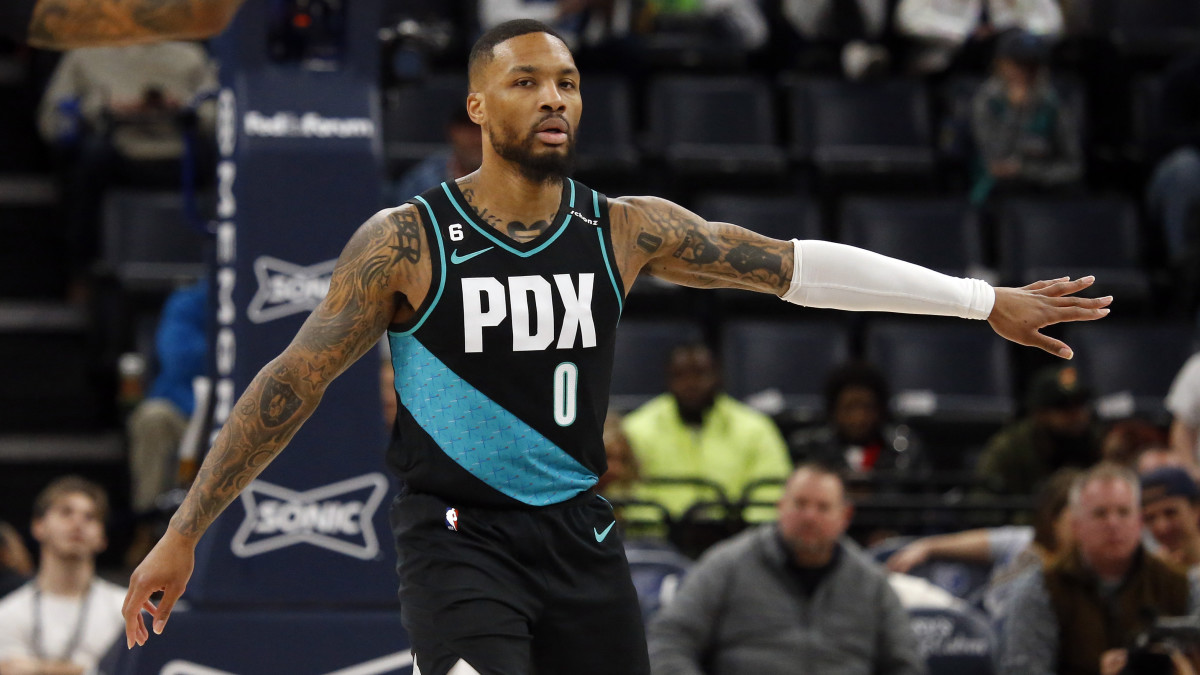 Portland Trail Blazers guard Damian Lillard.